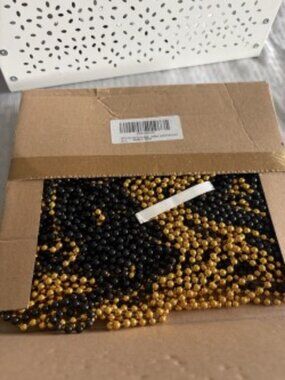 [24pieces] Gold & Black Beaded Party & Event Necklaces